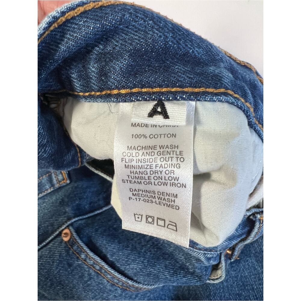 Roucha Daphnis Denim Barrel Jeans Medium Wash Sz A /28 - Picture 7 of 7